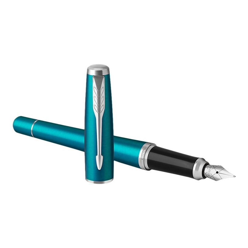 3501179315942-Parker Urban - Stylo plume - encre bleue - fin - corps bleu vibrant/argent-P_79413631_5-4