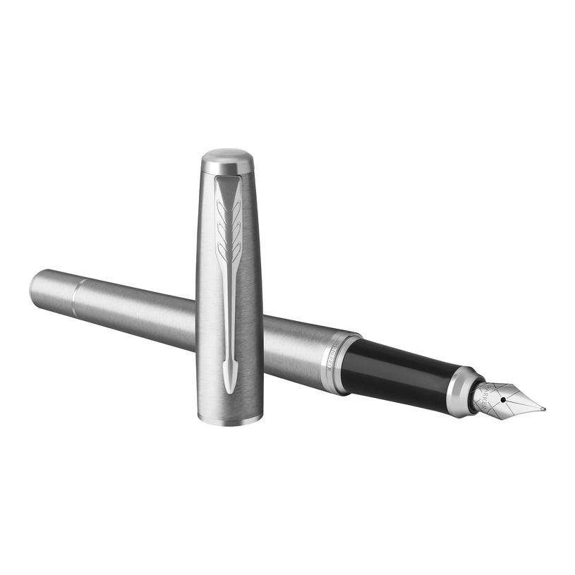 3501179315973-Parker Urban - Stylo plume - encre bleue - fin - corps métallique/argent-P_79413634_1-0