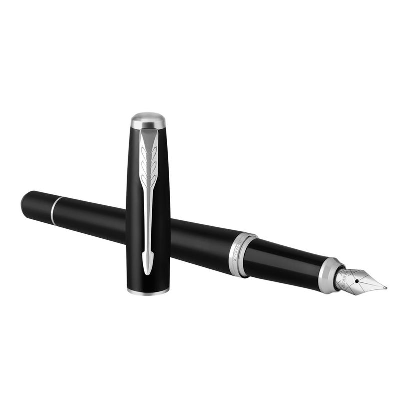 3501179316000-Parker Urban - Stylo plume noir mat CT - pointe moyenne-P_79413637_3-2