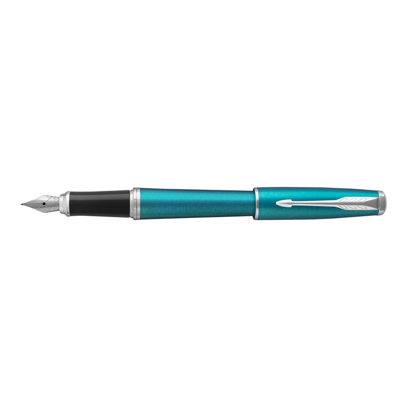 3501179316024-Parker Urban - Stylo plume - encre bleue - moyen - corps bleu vibrant/argent-P_79413639_2-1