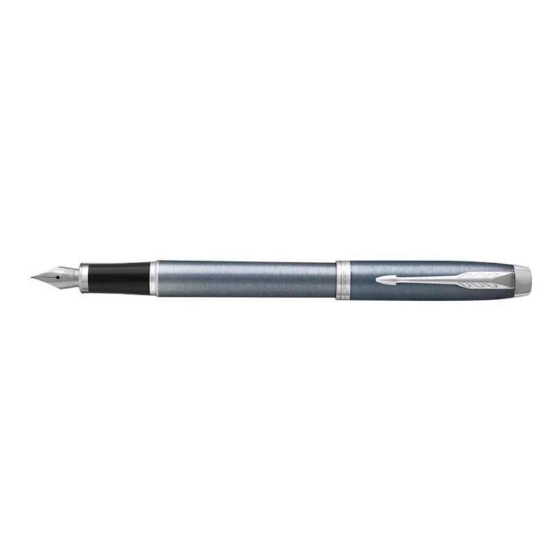 3501179316482-Parker IM - Stylo plume - encre bleue - fin - gris/argent-P_79413681_5-4