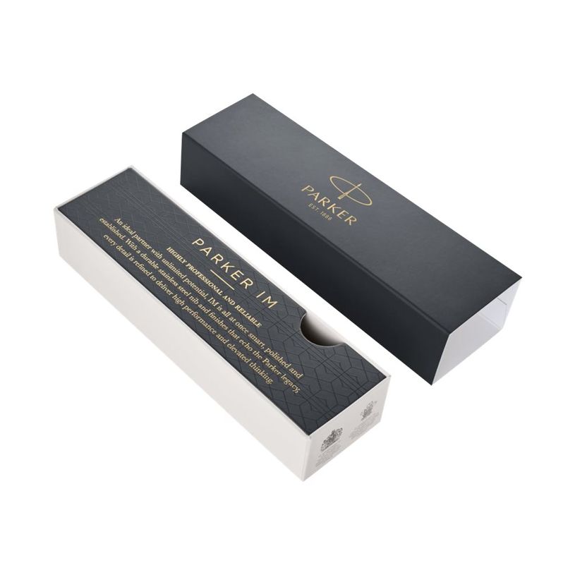 3501179316697-Parker IM - Stylo à bille - encre bleue - moyen - gris/argent-P_79413702_3-2