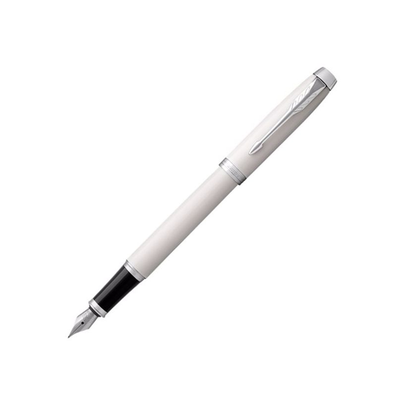 3501179316734-Parker IM - Stylo plume blanc - pointe moyenne-P_79413706_1-0