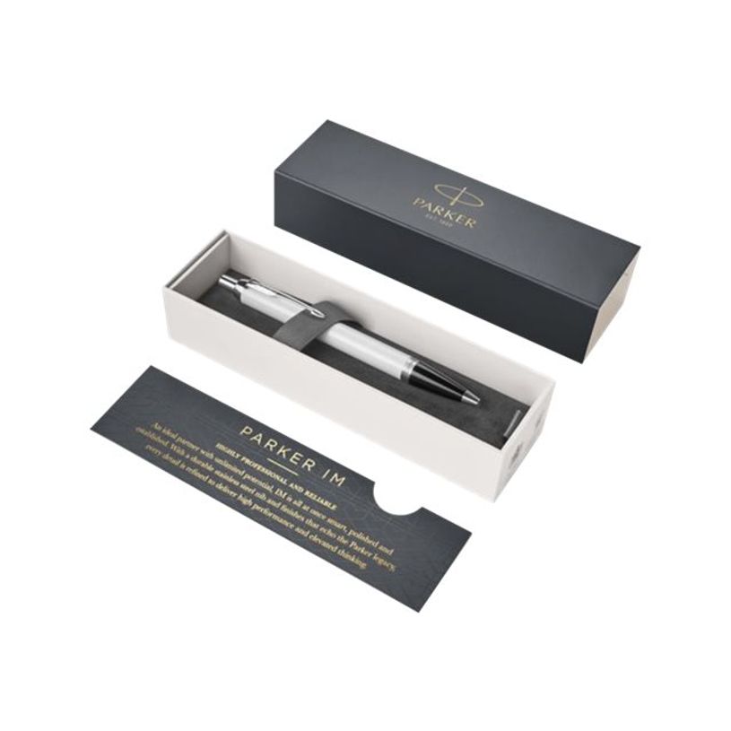 3501179316758-Parker IM - Stylo à bille blanc/argent - encre bleue-P_79413708_3-2