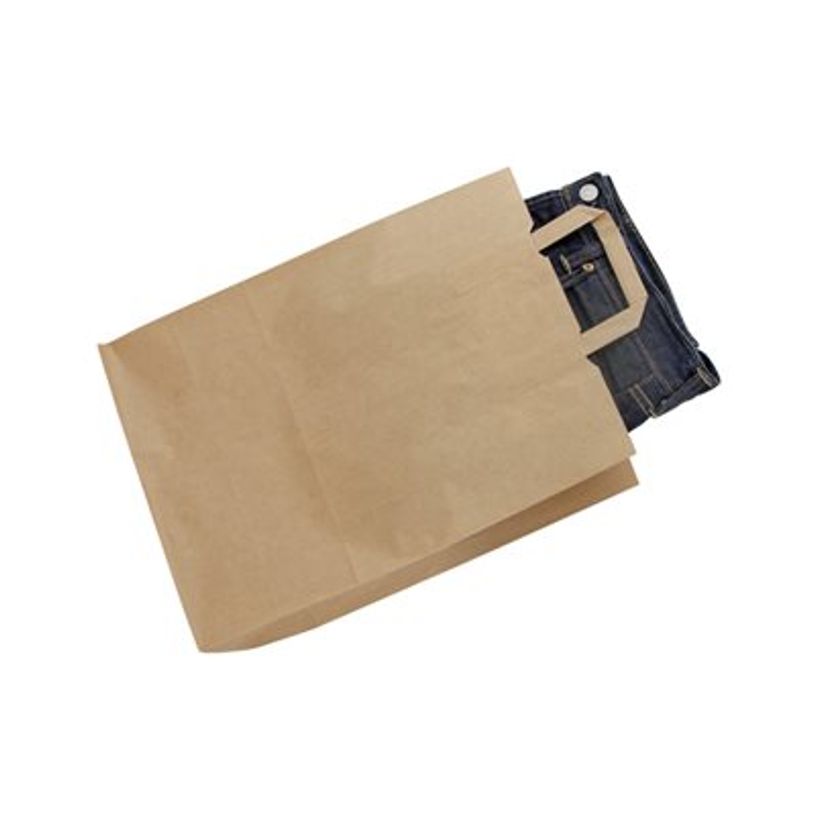 3664233001622-50 Sacs cadeau kraft - poignées plates - 18 cm x 8 cm x 22 cm - brun-P_79414199_3-1