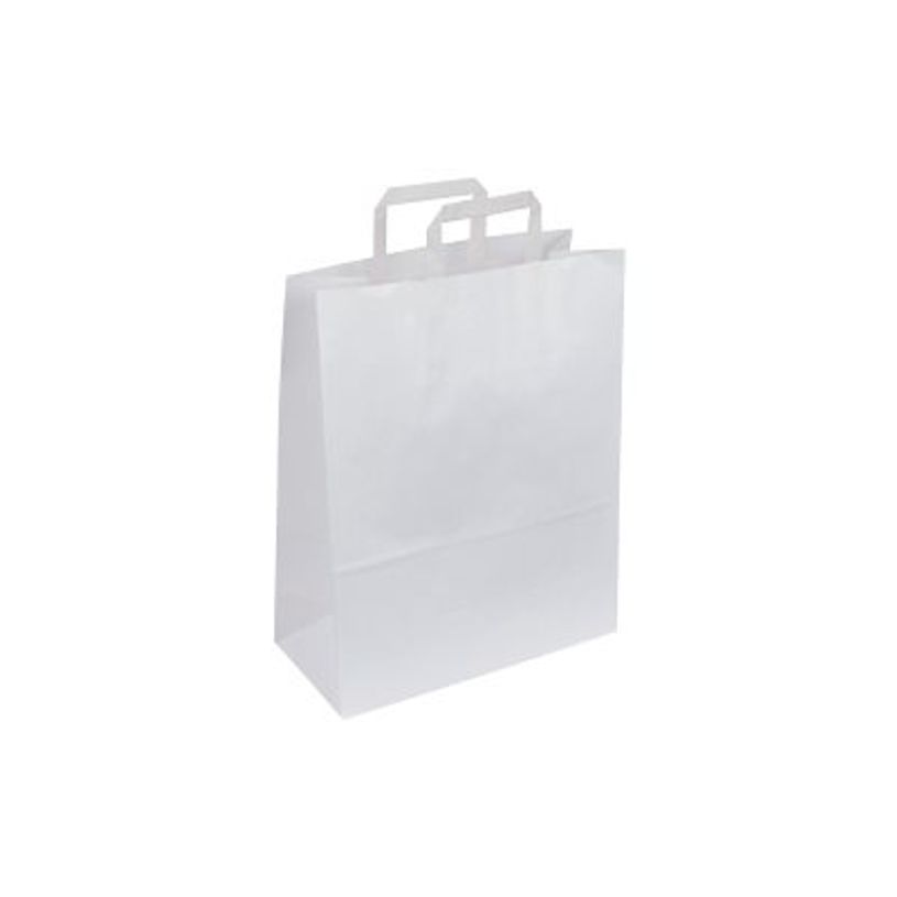 2012349385937-50 Sacs cadeau kraft - poignées plates - 18 cm x 8 cm x 22 cm - blanc-P_79414200_1-0