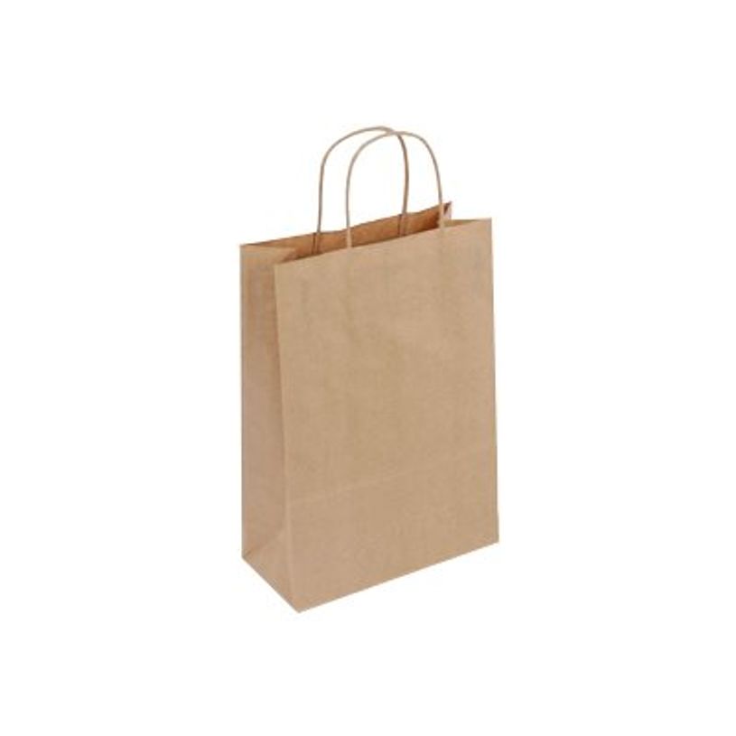 3135250985535-50 Sacs cadeau kraft - poignées torsadées - 27 cm x 12 cm x 35 cm - brun-P_79414204_1-0