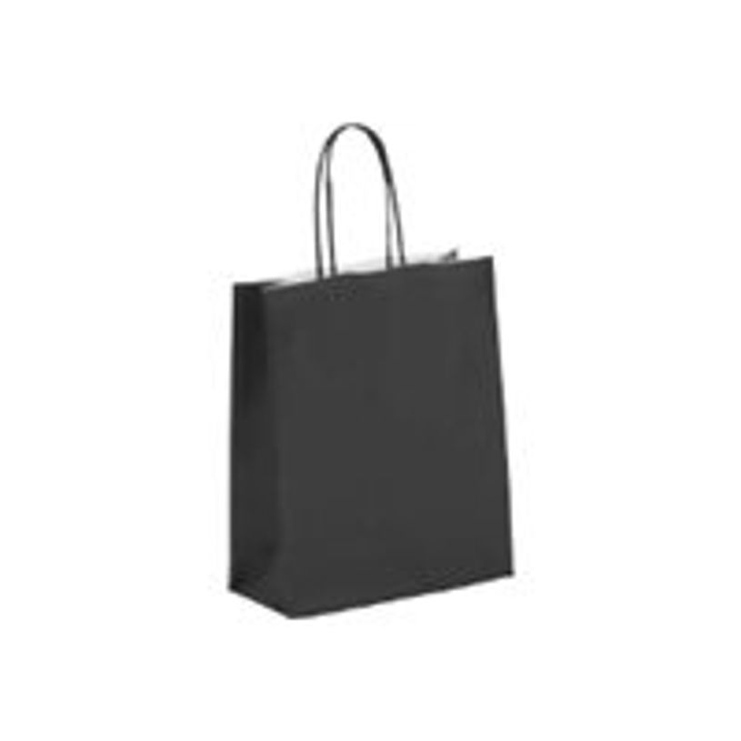2130858206496-50 Sacs cadeau kraft - poignées torsadées - 18 cm x 8 cm x 22 cm - noir-P_79414217_2-1