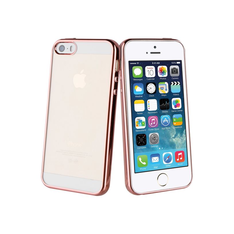 3663111107432-MUVIT LIFE bling - Coque de protection pour iPhone 5, 5s, SE - or rose-P_79414450_1-0