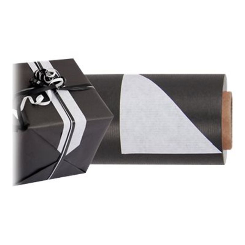 3700395552319-Logistipack - Papier cadeau kraft réversible - 70 cm x 40 m - 60 g/m² - noir/blanc-P_79414634_1-0