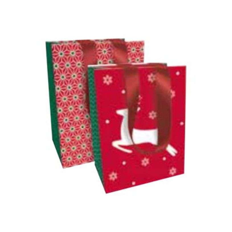 3329682018088-Clairefontaine - Sac cadeau - 19 cm x 12 cm x 25 cm - motif Noël chic-P_79414965_1-0