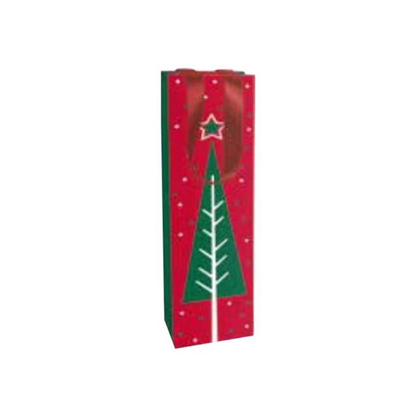 3329682018118-Clairefontaine - Sac cadeau pour bouteille - 10 cm x 10 cm x 40 cm - motif Noël chic-P_79414968_1-0