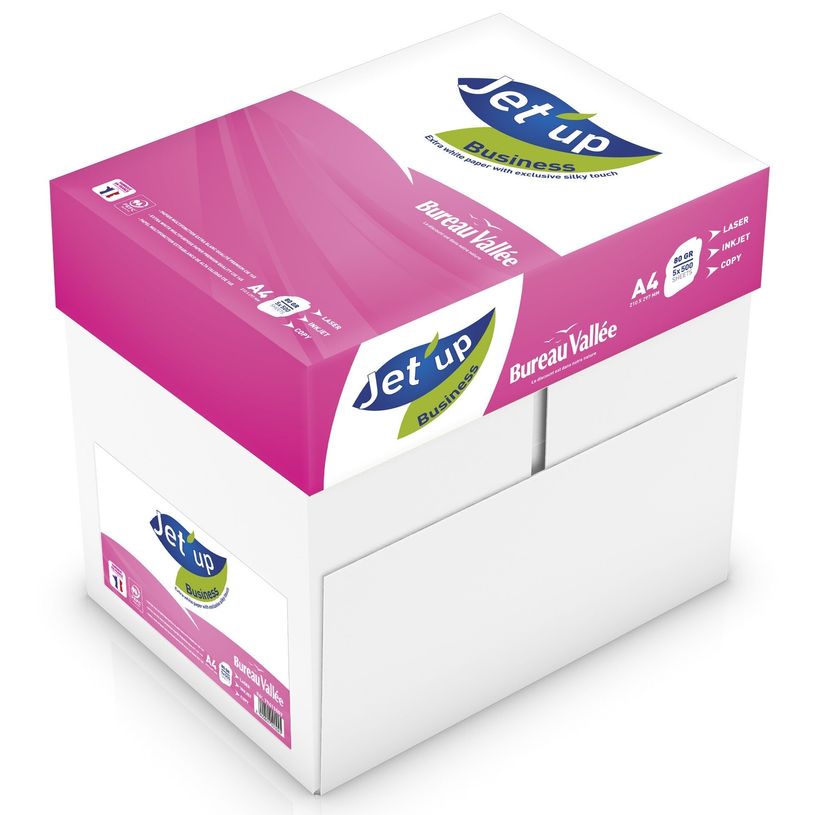 3141728720706-Jet'up Bureau Vallée - Papier blanc - A4 (210 x 297 mm) - 80 g/m² - 2500 feuilles (carton-P_79415007_1-0