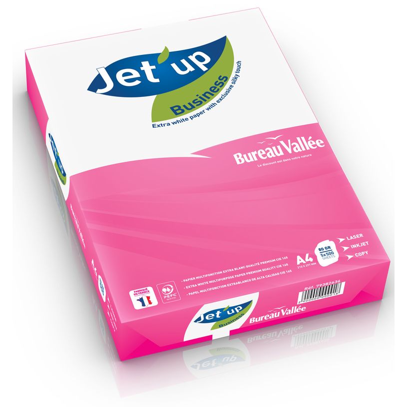 3141728720720-Jet'up Bureau Vallée - Papier blanc - A4 (210 x 297 mm) - 80g/m² - Ramette de 500 feuille-P_79415008_1-0
