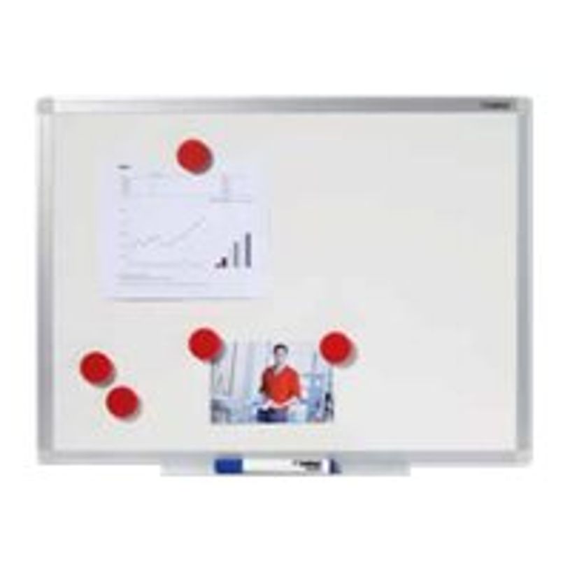 4007885257976-DAHLE - Tableau blanc émaillé 100 x 150 cm - magnétique - cadre alu renforcé-P_79415075_1-0