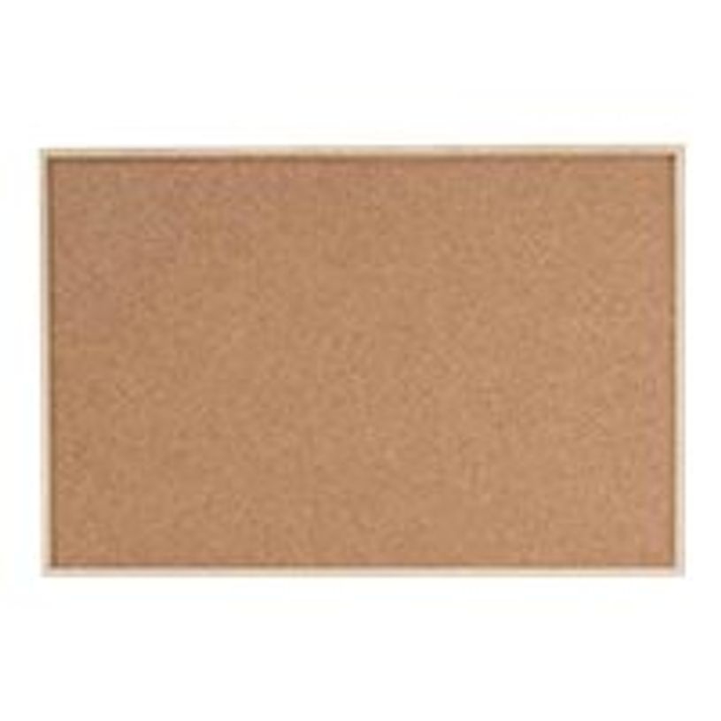 4009729068830-DAHLE - Tableau d'affichage en liège naturel 40 x 60 cm - cadre en bois-P_79415078_1-0