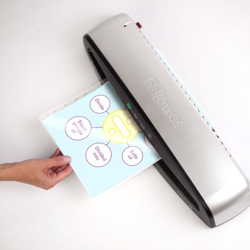 0043859521821-Fellowes - 100 pochettes de plastification A4 (216 x 303 mm) - 80 microns - brillantes pré-perforées--7