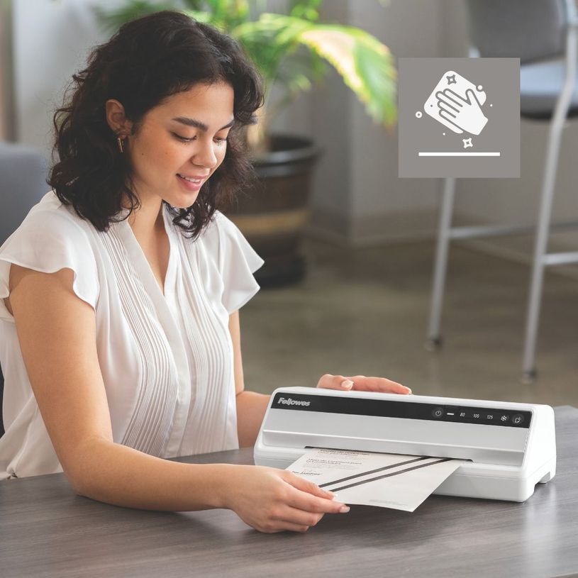 0043859522163-Fellowes - 10 feuilles de nettoyage pour plastifieuse A4--2