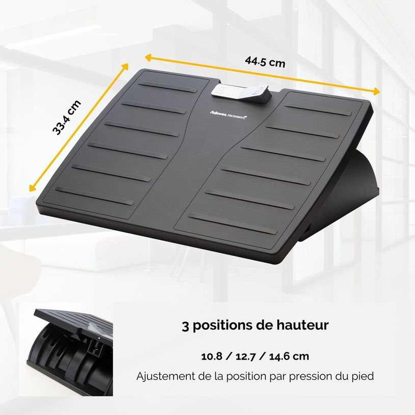 0043859487219-Fellowes Office Suites - Repose-pieds réglable anti-bactérien Microban - surface antidér-P_79415142_2-1