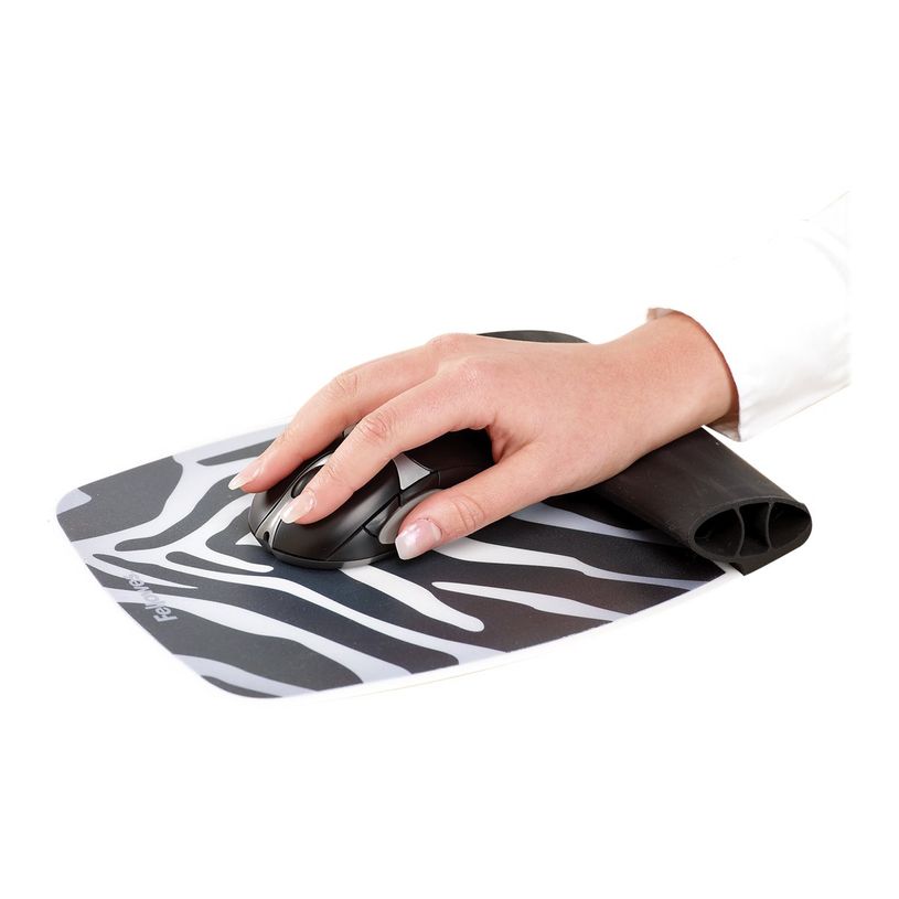 0043859668038-Fellowes - Tapis de souris en silicone avec repose-poignet - zébré-P_79415150_1-2
