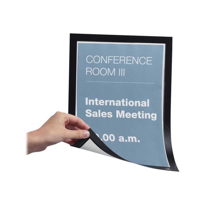 4005546405667-Durable Duraframe Magnetic - 5 Cadres d'affichage magnétiques - A4 - noir - pour surfaces -P_79415375_7-6