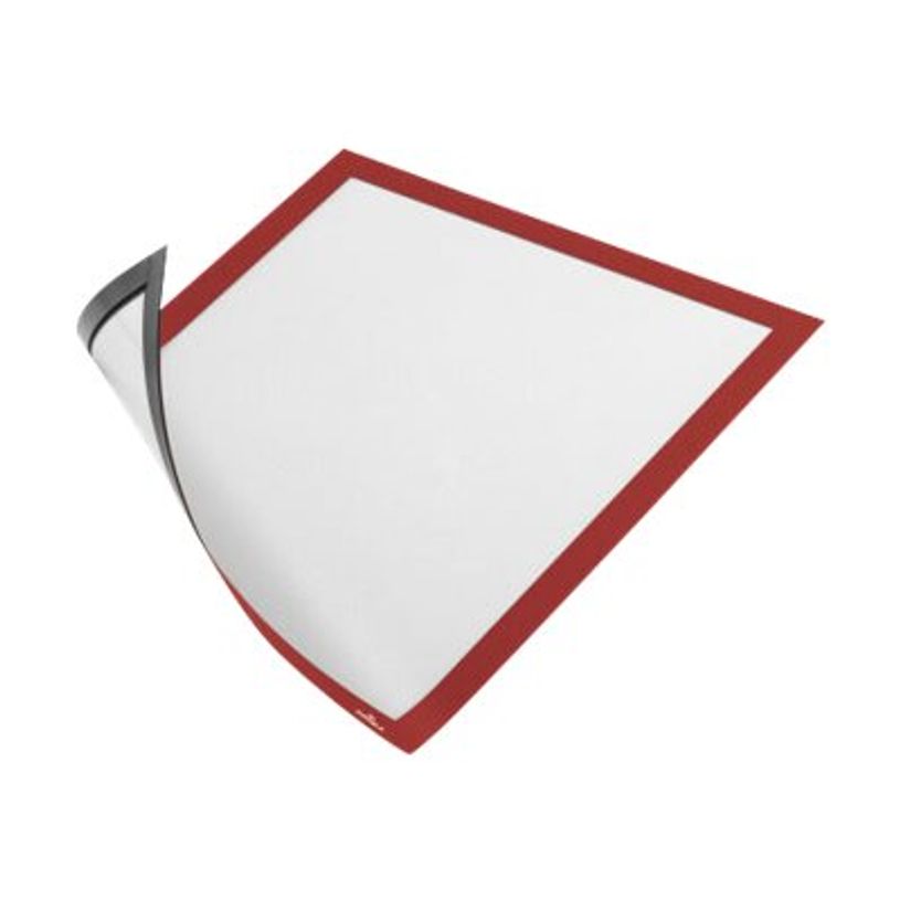 4005546405674-Durable Duraframe Magnetic - 5 Cadres d'affichage magnétiques - A4 - rouge - pour surfaces-P_79415376_9-6
