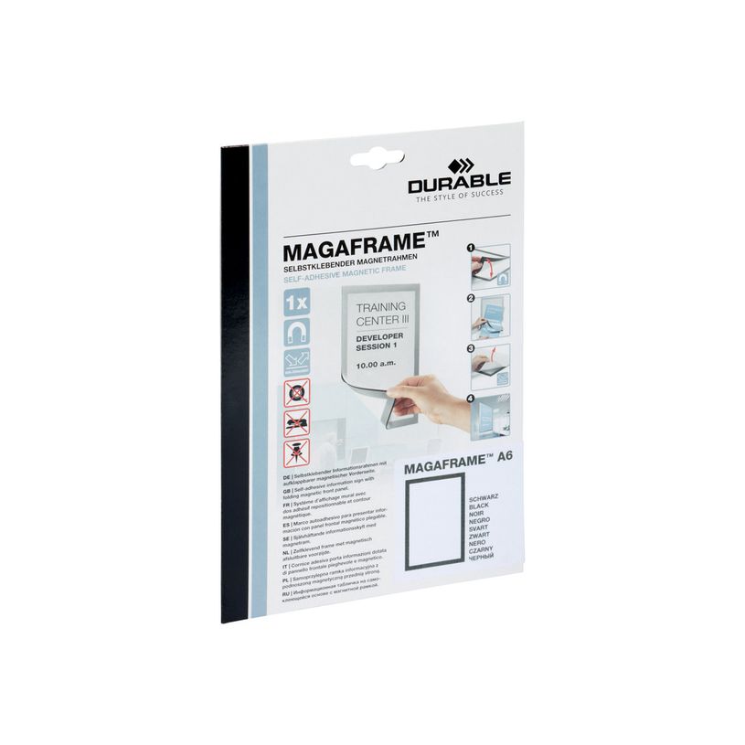 4005546405926-Durable Duraframe - Cadre d'affichage adhésif - A6 - noir-P_79415379_1-0