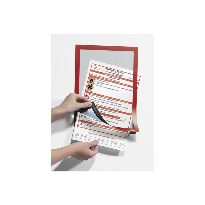 4005546406015-Durable Duraframe - Cadre d'affichage adhésif - A4 - rouge-P_79415381_3-2