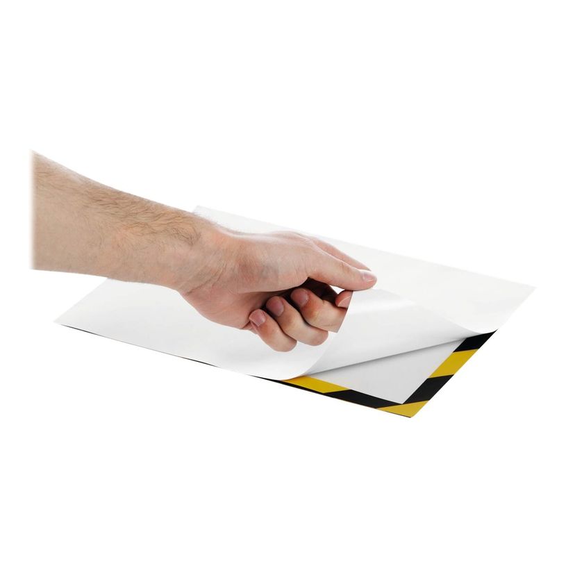 4005546406572-Durable Duraframe Magnetic Security - Cadre d'affichage magnétique bicolore - A4 - jaune-P_79415383_11-10