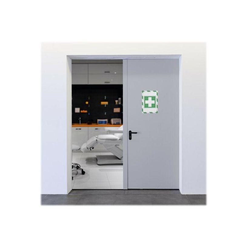 4005546406589-Durable Duraframe Magnetic Security - Cadre d'affichage magnétique bicolore - A4 - vert/-P_79415384_16-16