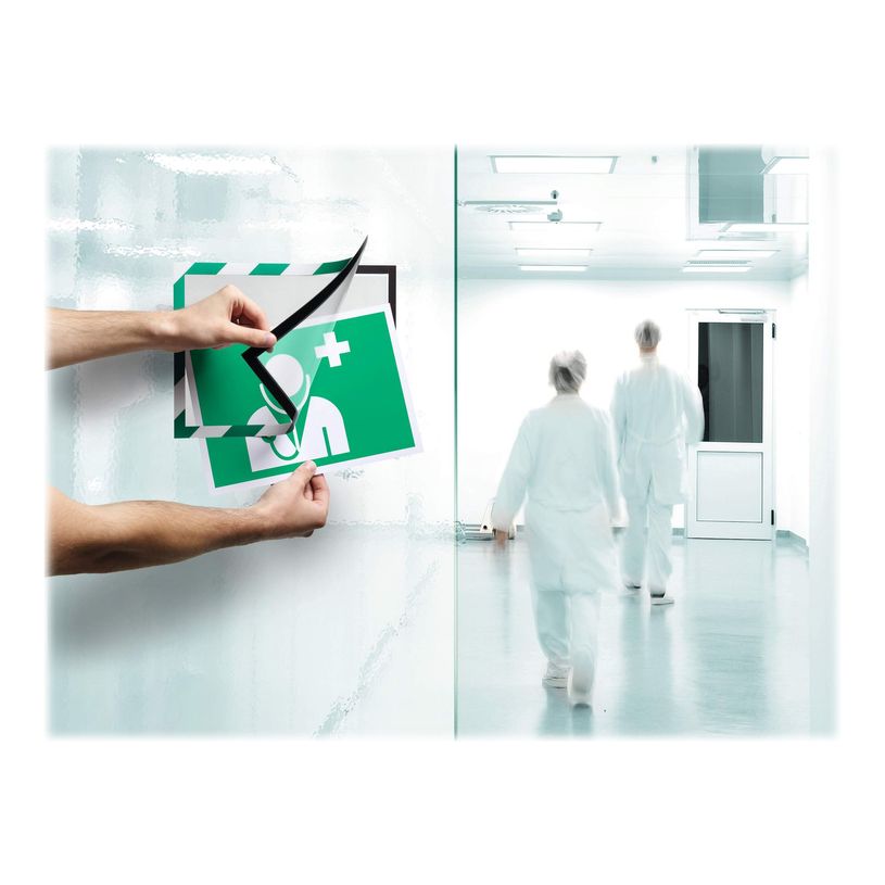 4005546406589-Durable Duraframe Magnetic Security - Cadre d'affichage magnétique bicolore - A4 - vert/bl-P_79415384_7-6