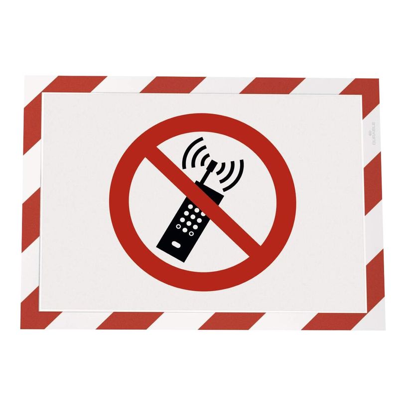 4005546406596-Durable Duraframe Magnetic Security - Cadre d'affichage magnétique bicolore - A4 - rouge/b-P_79415385_2-1