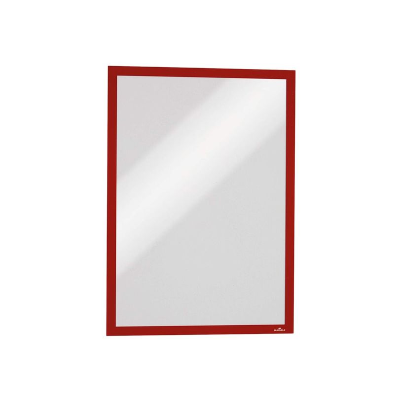 4005546406831-Durable Duraframe Magnetic - 5 Cadres d'affichage magnétiques - A3 - rouge - pour surfaces-P_79415389_6-4