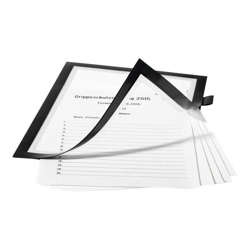 4005546407036-Durable Duraframe Note - Cadre d'affichage adhésif - A4 - noir - avec porte-stylo-P_79415392_7-6