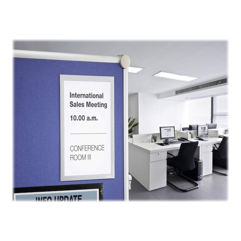 4005546407180-Durable Duraframe Grip -  Cadre d'affichage auto-agrippant - A4 - argent - pour les surface-P_79415397_8-7