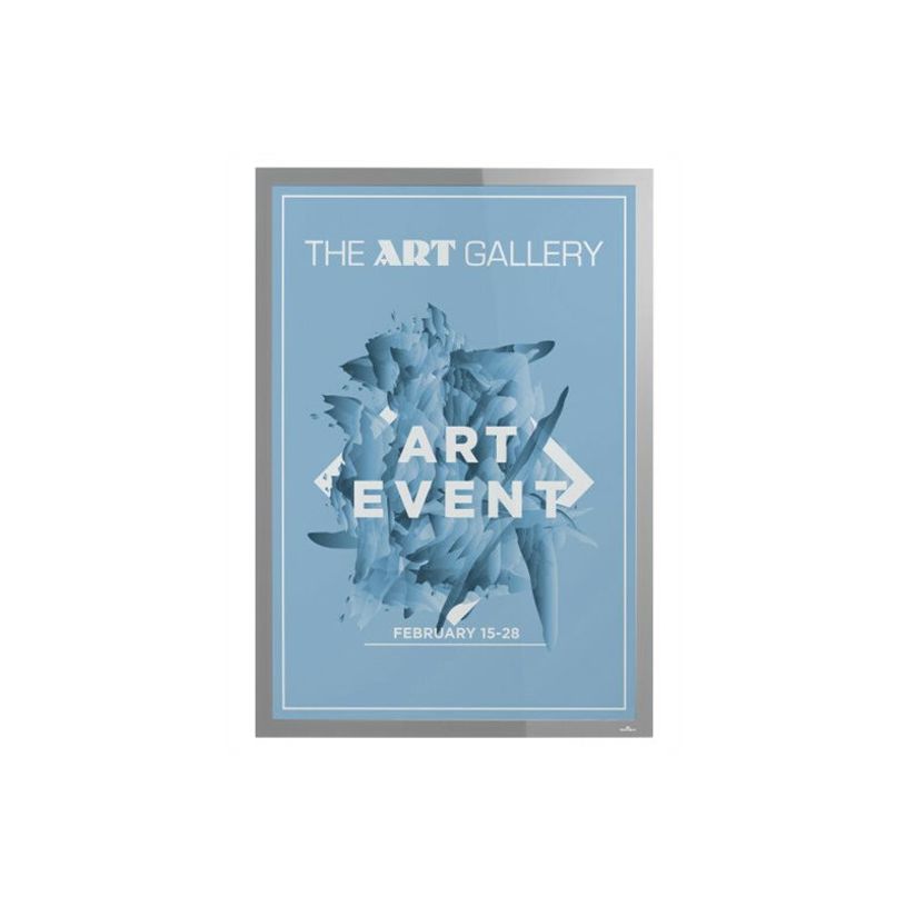 4005546507866-Durable Duraframe Poster Sun - Cadre d'affichage vitrostatique - 70 x 100 cm - argent-P_79415405_2-1