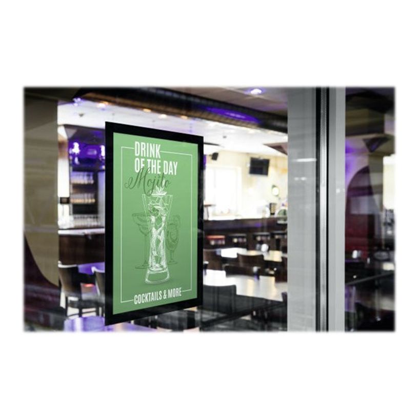 4005546978185-Durable Duraframe Poster Sun - Cadre d'affichage vitrostatique - A4 - noir-P_79415409_4-3
