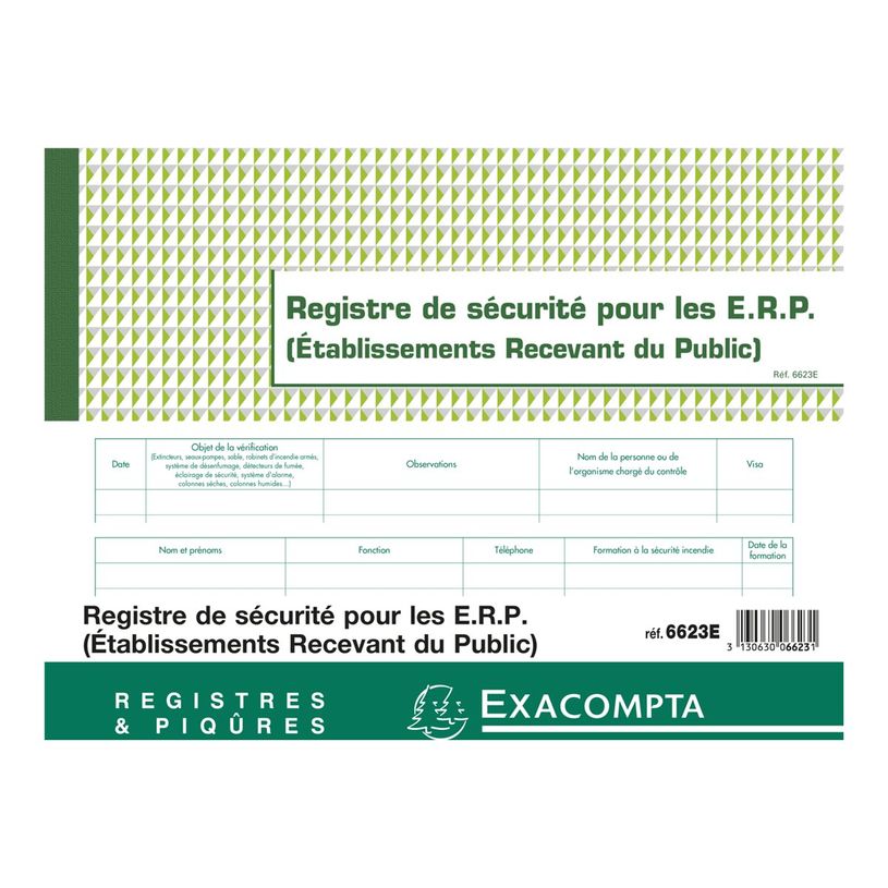 3130630066231-Exacompta - Registre de sécurité ERP - 32 pages - 24 x 32 cm-P_79415428_2-1