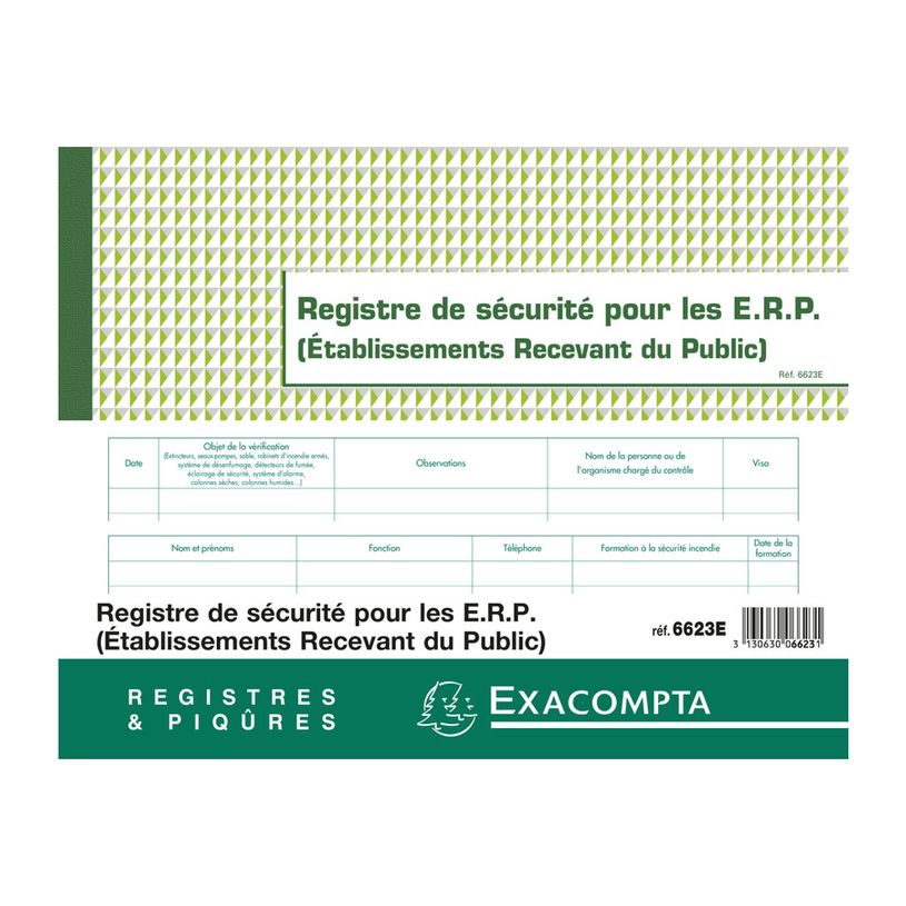 3130630066231-Exacompta - Registre de sécurité ERP - 32 pages - 24 x 32 cm-P_79415428_3-2