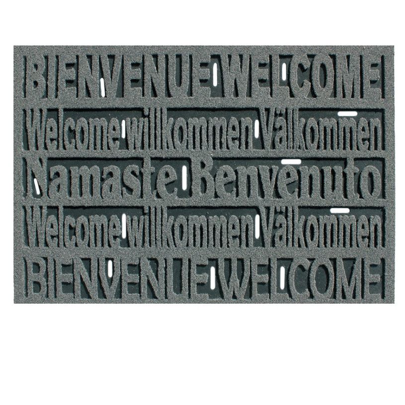 3120901008640-Tapis de sol gratte pieds - Bienvenue - 45 x 76 cm - gris--0