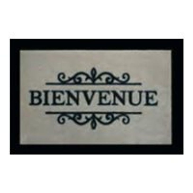 3120901007131-Tapis de sol absorbant BIENVENUE - 40 x 60 cm - en polyamide - beige-P_79415503_1-0