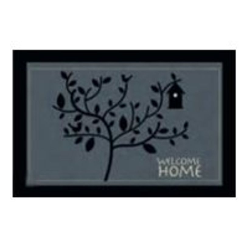 3120901007148-Tapis de sol absorbant WELCOME HOME - 40 x 60 cm - en polyamide - gris-P_79415504_1-0