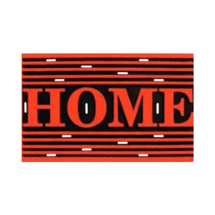 3120901008633-Tapis caoutchouc floqué - HOME - 45 x 76 cm - rouge-P_79415518_1-0