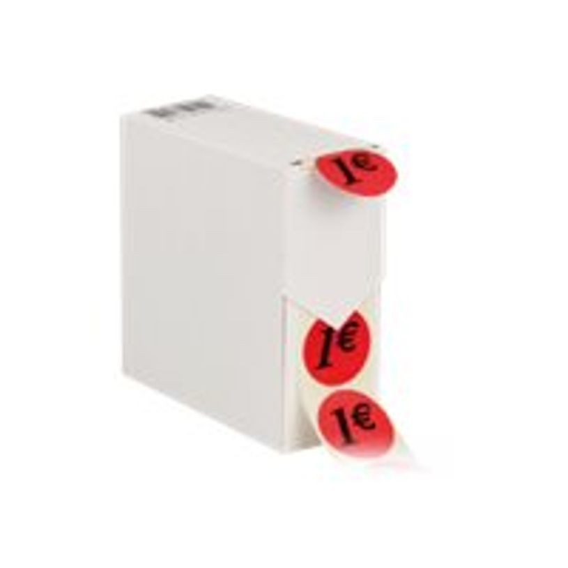 3760028771050-Logistipack - Boîte distributrice 500 étiquettes 1€ - rouge-P_79415584_1-0