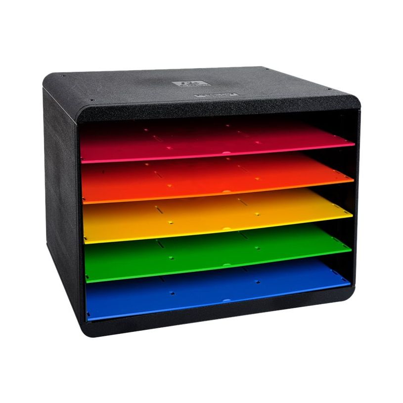9002493423916-Exacompta Horizon - Module de classement ouvert 5 compartiments - noir/arlequin-P_79415604_1-0