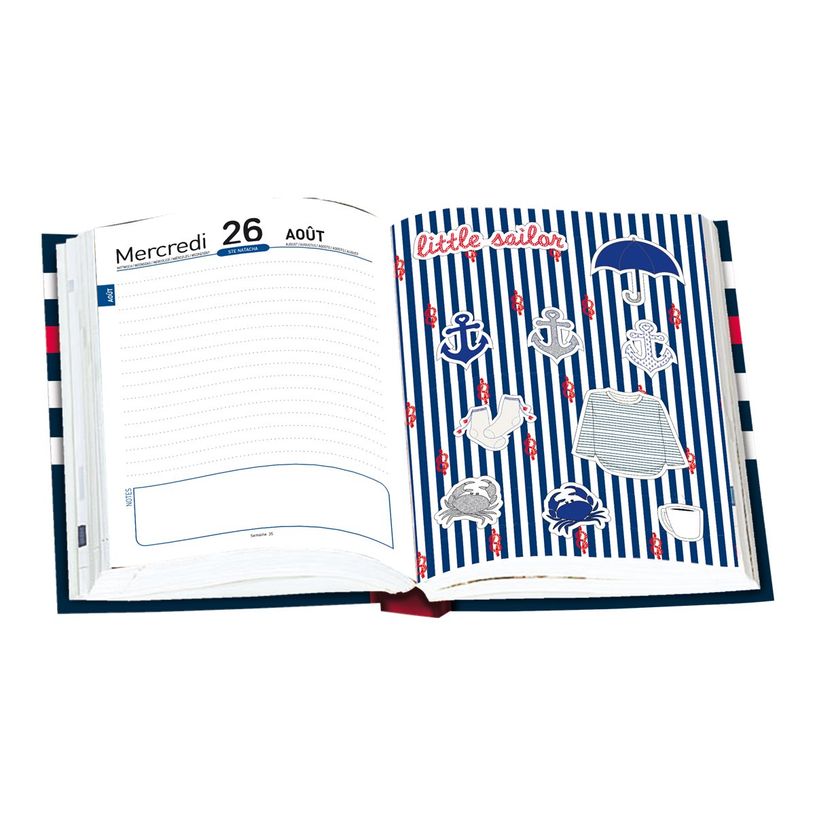 3664447027791-Little Karl Marc John Agenda Boy Marin 1 jour par page Oberthur -P_79416214_1-1