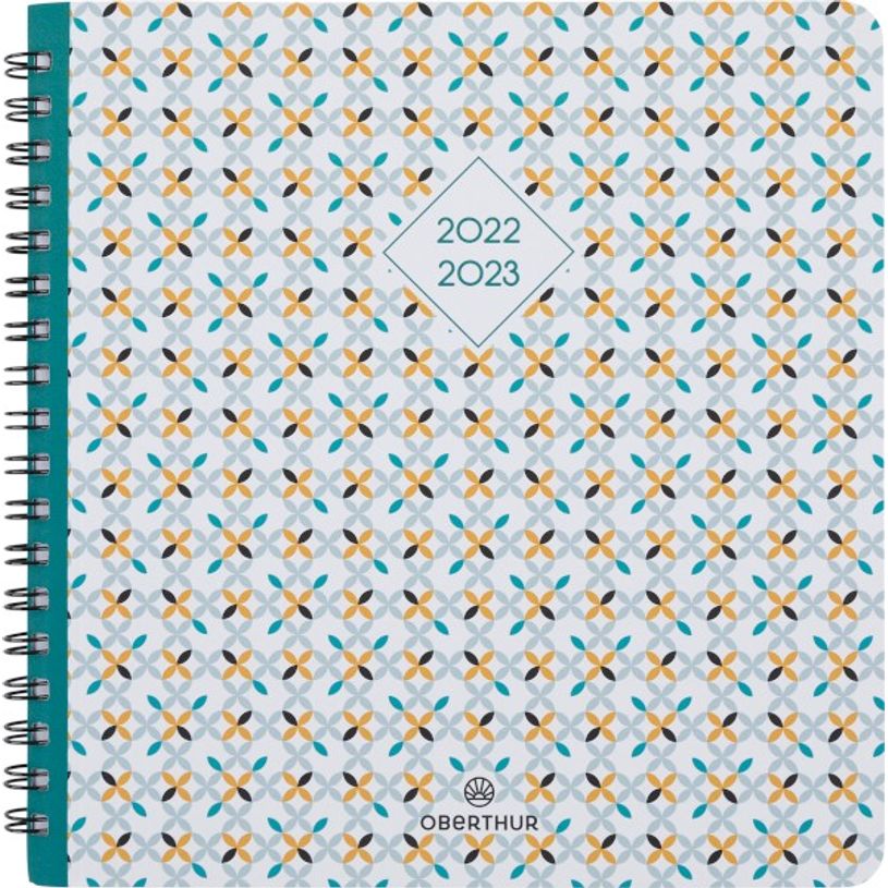 3108728161403-Agenda à spirale Graphik 16 bureau - 1 semaine sur 2 pages - 3 décors au choix - Oberthur-P_79416228_1-0