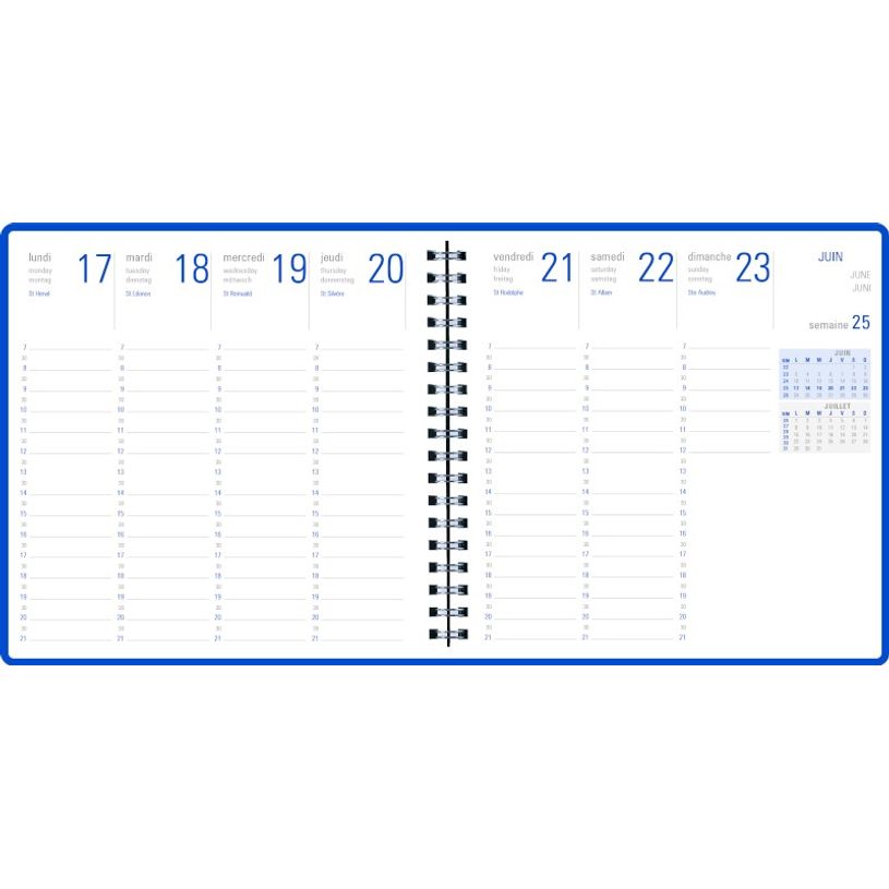 3108728161403-Agenda à spirale Graphik 16 bureau - 1 semaine sur 2 pages - 3 décors au choix - Oberthur-P_79416228_3-2