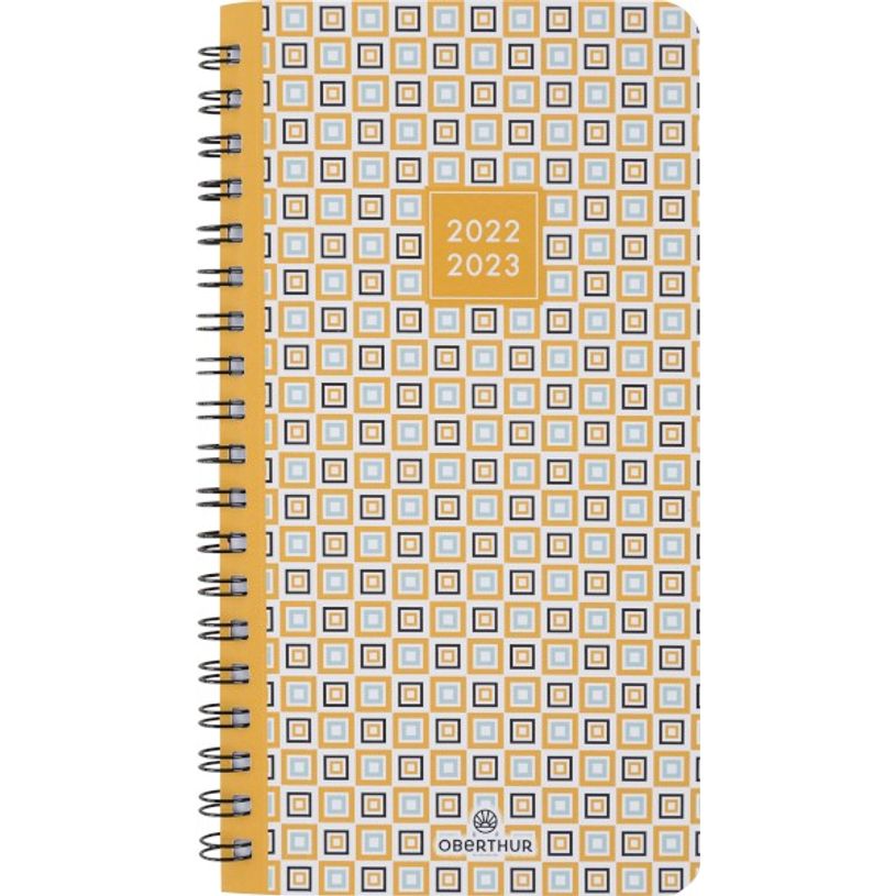 3108728441406-Agenda à spirale Graphik 16 poche - 1 semaine sur 2 pages - 3 décors au choix - Oberthur-P_79416231_2-1