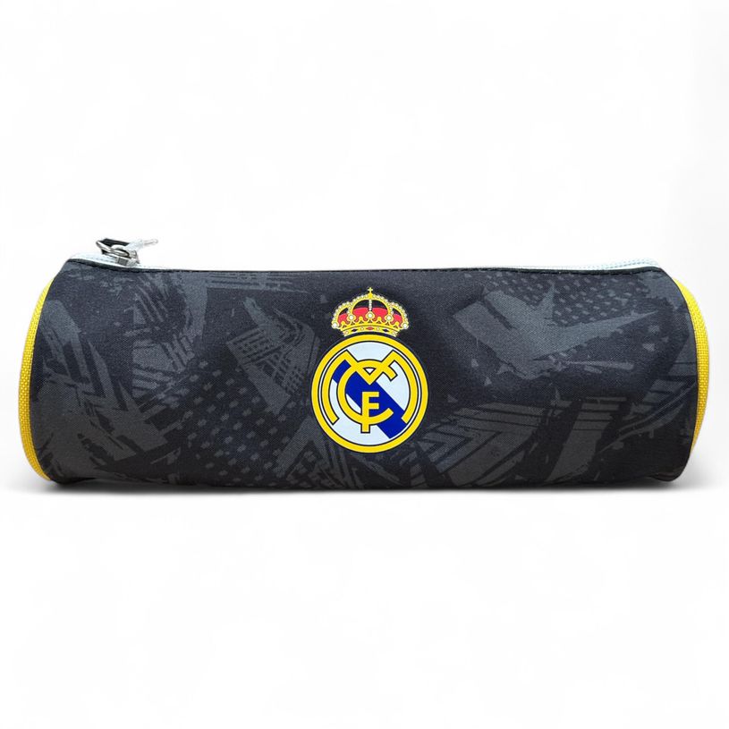 3701638704854-Quo Vadis - Trousse scolaire - Ronde - Real Madrid - 23x8x8 cm - Toile (polyester) - 1 compartiment(s)--0